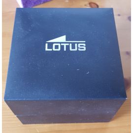 Montre Lotus Femme Bracelet Métal Fond Bleu