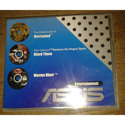 Pack Asus The Edler Scrolls, Civilization 3, Worms Jeux Vidéo Pour Pc