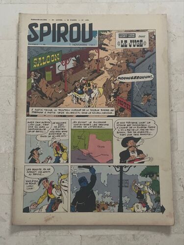 Spirou Hebdo N°1.021 - 20e Année - Novembre 1957 - Lucky Luke Dans ‘Le Juge’ - 