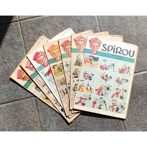 Lot De 7 Spirou Magazine De L'année 1948