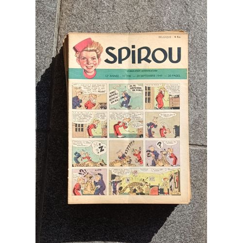 Lot De De 38 Spirou Magazine De L'année 1949