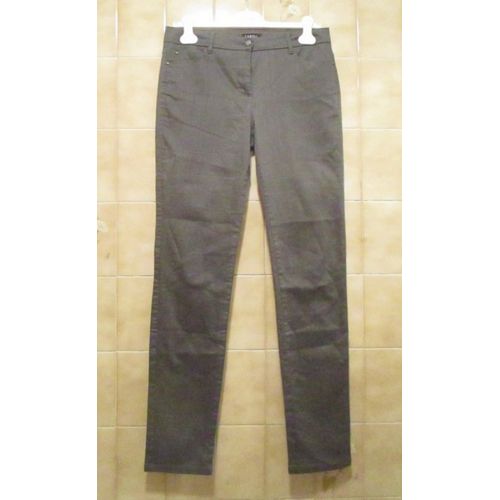Pantalon Gris Foncé Slim, Caroll, T. 38 Confortable
