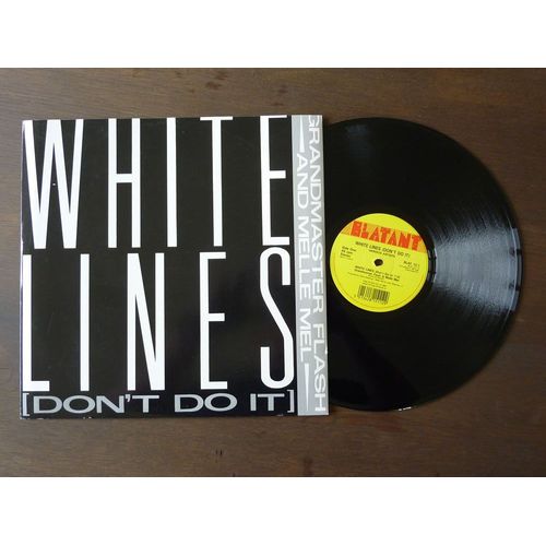 Maxi 45 Tours White Lines/Sweet Sugar Edit (Excerpts From 'genius Of Rap', 1987) [Import] 12", Import Grand Master Flash And Melle Mel Grandmaster Flash Format : Album Vinyle