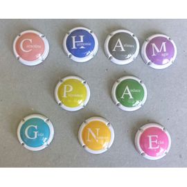 Lot De 9 Capsules De Champagne