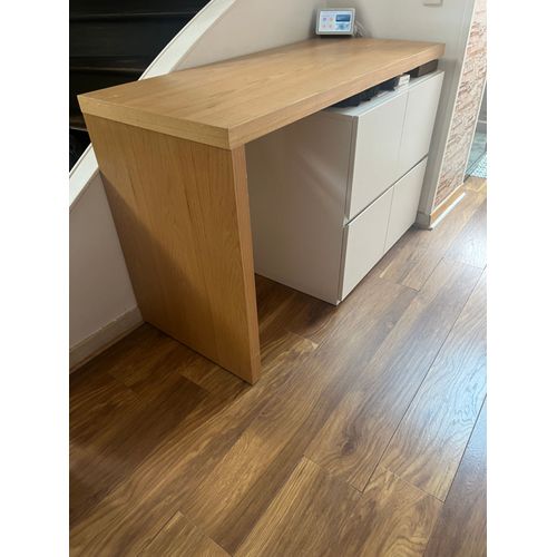 Ilot De Cuisine Modulable Et 2 Chaises De Bar De La Marque Miliboo