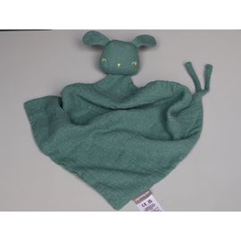 Doudou lapin lange vert Vertbaudet