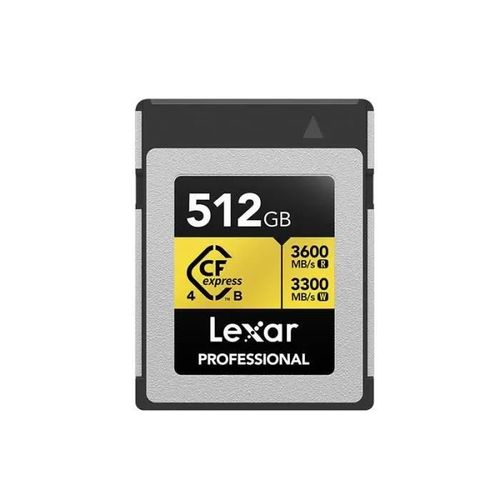 Carte mémoire - LEXAR - Professional CFexpress 512 Go - 3600 Mo/s - 3300 Mo/s - Type B