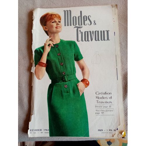 "Modes & Travaux" Février 1964 - N°758