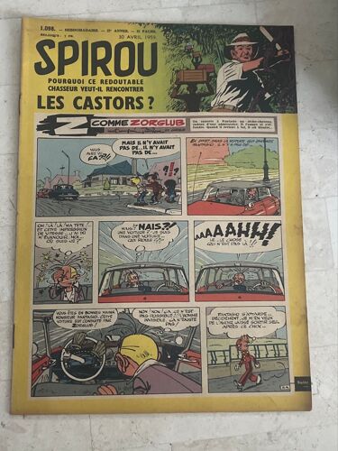 Spirou Hebdo N°1.098 - 22e Année - 1959 - Pourquoi Ce Redoutable Chasseur Veut-Il Rencontrer Les Castors ? - 