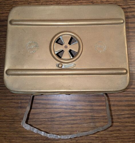 Ancienne Chaufferette En Laiton Girodon Et Montet