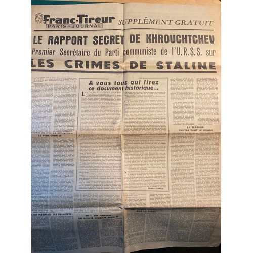 Franc-Tireur Paris - Journal