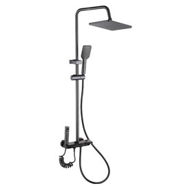 Support Douchette JOHO Réglable - Colonne Douche 22mm, Fixation 360° ABS