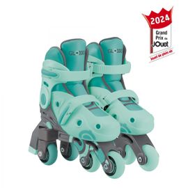 Globber - Rollers Évolutifs 2-En-1 Taille S-M Du 30 Au 33 - Vert Menthe