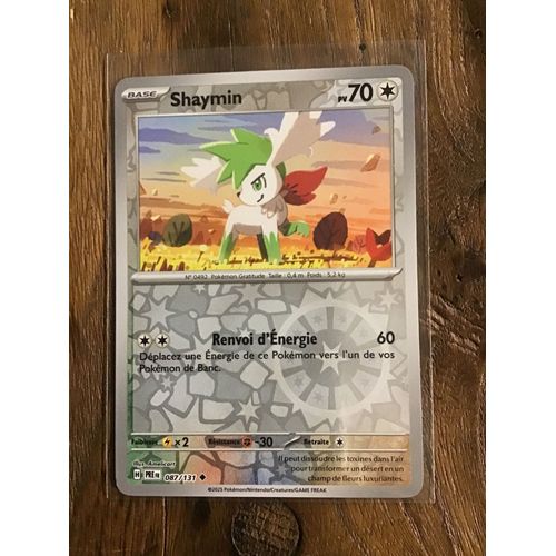 Shaymin Reverse 087/131 Série Écarlate Et Violet Évolutions Prismatiques