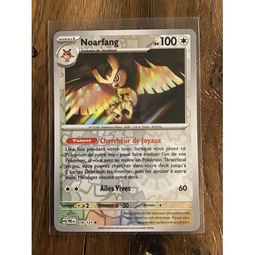 Noarfang Reverse 078/131 Série Écarlate Et Violet Évolutions Prismatiques