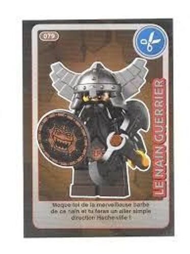 Carte Crée Ton Monde Lego Le Nain Guerrier 079