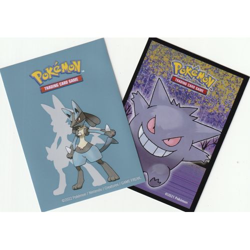 2 Protèges Carte Pokemon - Ultra-Pro - Sleeves - Lucario/Ectoplasma