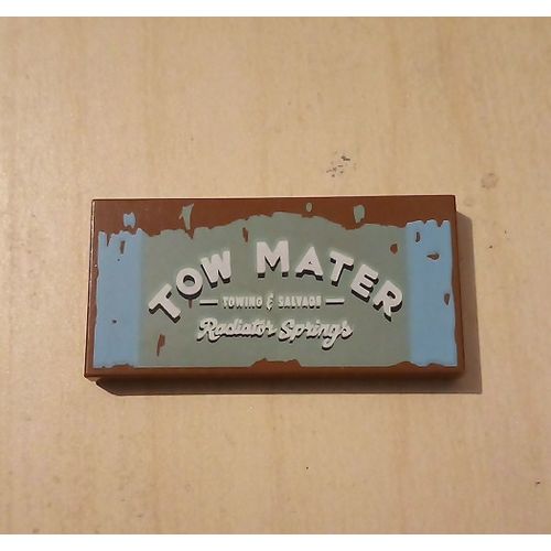 Pièce LEGO cars (dessins animé) 6188159 - 87079pb0426 - Tile 2 x 4