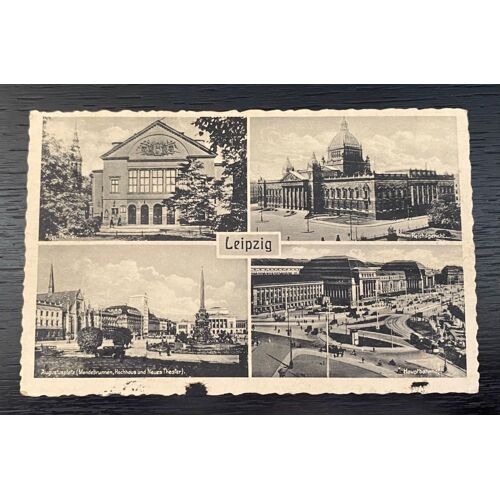 Carte Postale Allemagne Leipzig Oblitération 1937