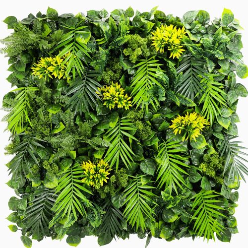Mur Artificiel Végétal Exotik vendu en plauqe de 1m x 1m