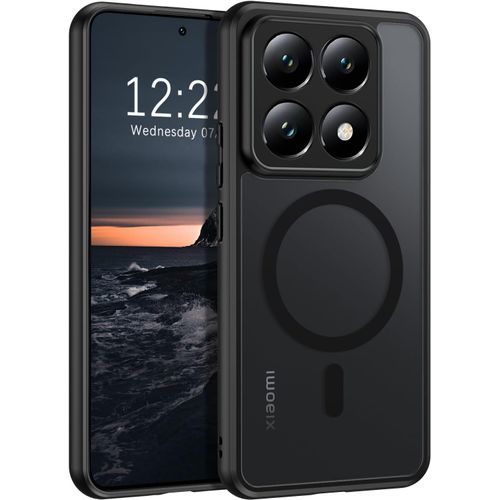 Coque Pour Xiaomi 14t Pro 5g, Compatible Avec Magsafe, Magnétique Etui Xiaomi 14t Pro Translucide Mat Arrière Housse Protection Antichoc Anti-Rayures Case Pour Xiaomi 14t Pro 5g 6.67"", Noir