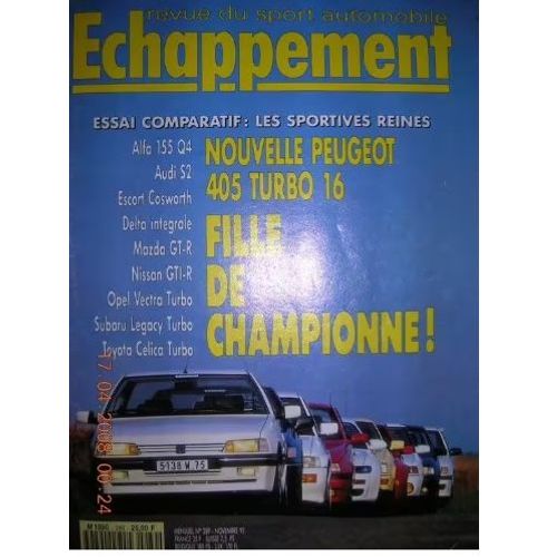 Echappement 289 De 1992 Paris Pekin,Ferrari 456 Gt 2 Plus 2,Suzuki Swift 1.3 Gti,Peugeot 405 T16,Alfa 155 Q4,Ford Escort Rs Cosworth,Lancia Delta Hf Integrale,Mazda 323 Gtr,Nissan Sunny Gtir,Opel Vect