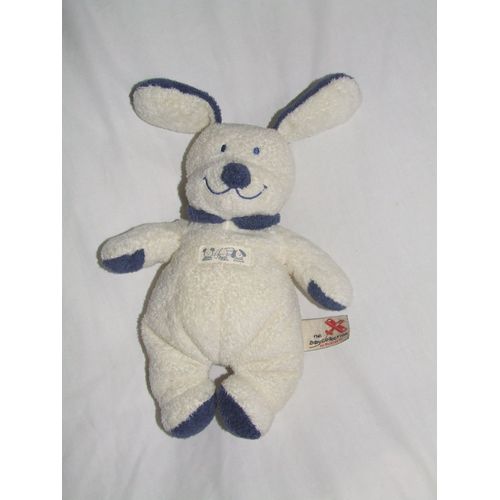 Chien Nicotoy Blanc Bleu 23 Cm