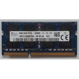 Mémoire SK HYNIX HMT41GS6BFR8A-PB N0 AA. Capacité : 8Go. Memory Type : DDR3. Bus Type : PC3L-12800S.