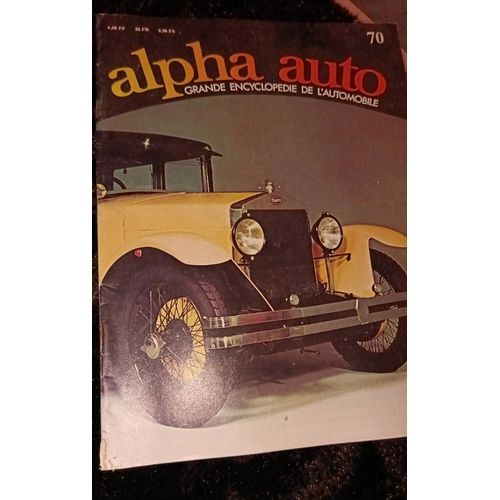Alpha Auto 70 Grande Encyclopédie De L'automobile
