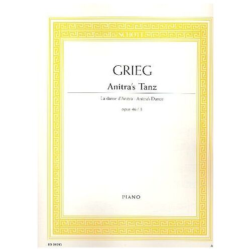 Edvard Grieg La Danse D'anitra From The Suite "Peer Gynt" Piano