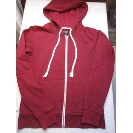 Gilet Zippé Bordeaux, Xs
