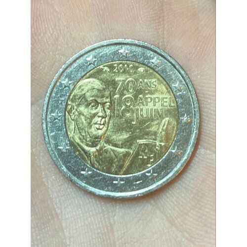 Pièce 2euro. 70 Ans Appel 18 Juin (2010)