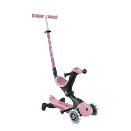 Globber - Trottinette Évolutive Go-Up Deluxe Lights 360 - Rose Berry