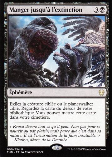 Manger Jusqu'à L'extinction - Mtg - Théros Par- Delà La Mort - R - 90/254