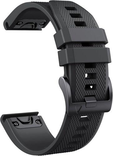 Kalanka-Bracelet Pour Garmin Fenix 5/6/7/7 Pro/6 Pro/5 Plus, Bracelet Quickfit 22mm Compatible Avec Garmin Forerunner 935/945/955/965, Epix Gen 2, Instinct/2, Approach S60, Quatix 7/6/5/7 Pro(Noir)