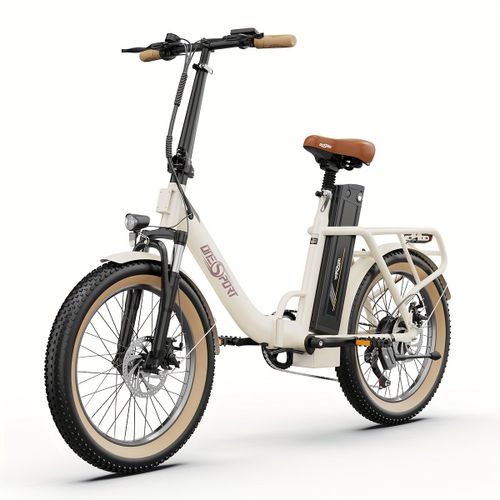 Vélo Électrique Pliant 20 Pouces, Shimano 7 Vitesses, Écran Lcd, Moteur Arrière 250w, Batterie Lithium Amovible 48v/17ah, Capacité De Charge Maximale 100kg, 25km/H, Convient Pour 165-195cm