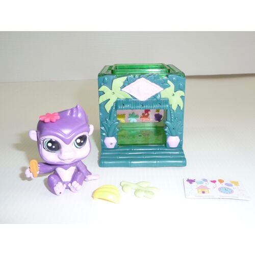 Littlest Petshop Figurine Gorille Dans Sa Case Collection