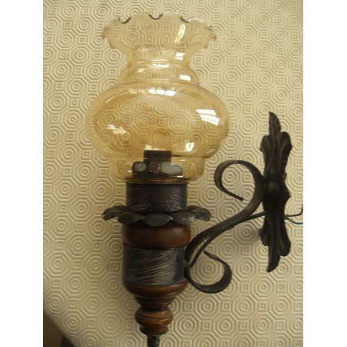 Applique Bois Et Fer Forgé