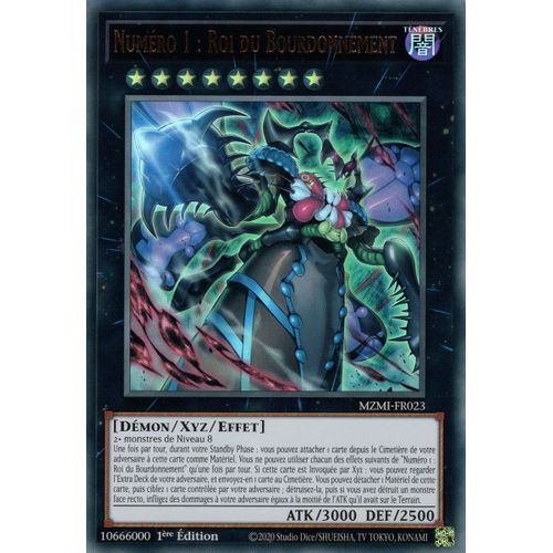 Yu Gi Oh Mzmi Fr023 Numéro 1 Roi Du Bourdonnement Ultra Rare