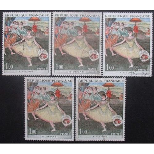 France N°1653 X 5 Oblitéré