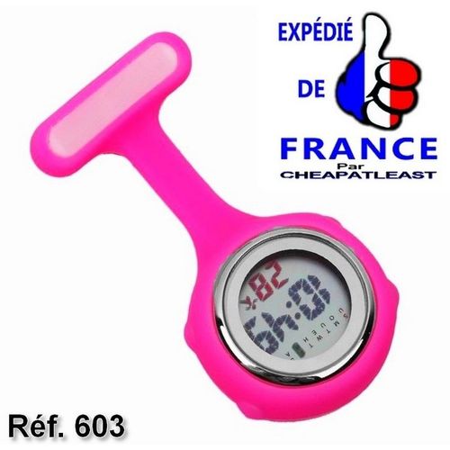 Montre D'infirmière Digital Multifonction: Alarme Chronomètre Date Snooze Affichage Lcd Broche Silicone Poche Fourniture Hopital Personnel Hospitalier Sage-Femme Aide Soignante Médecin Pédiatre ...