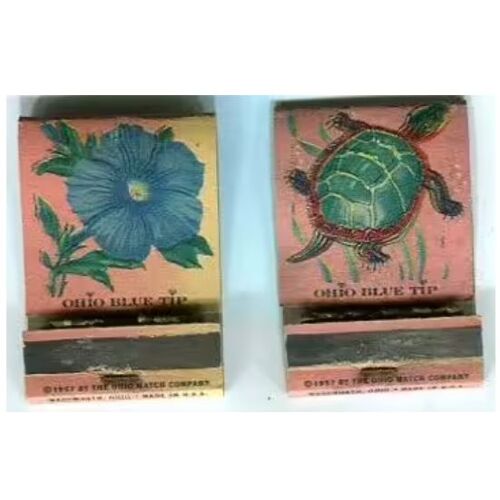 Lot De 2 Pochettes D'allumettes - " Ohio Blue Tip "