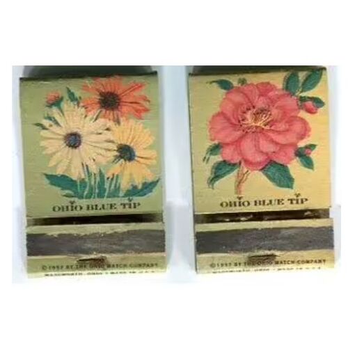 Lot De 2 Pochettes D'allumettes - " Ohio Blue Tip "