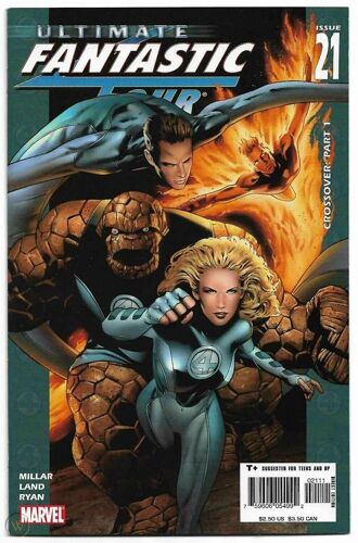 Ultimate Fantastic Four # 21 ( V.O. Marvel 2005 ) *** First Appearance Of The Marvel Zombies ** Mark Millar & By Greg Land : Crossover Part 1 Of 3