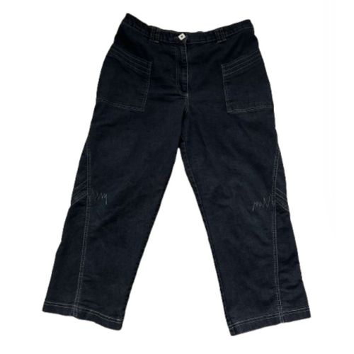 ¿¿ Sublime Jeans Pantacourt Christine Laure Marine T 42 44 Une Pépite