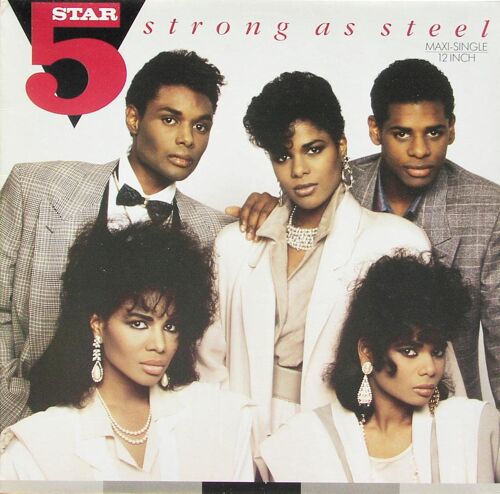 Maxi 45 Tours Strong As Steel (1987, Incl. M&m Groove Remix Of 'can't Wait Another Minute') [Import] 12", Import Five Star (Artiste) Format : Album Vinyle