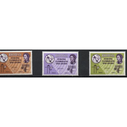 Rhodésie Timbres Union Internationale Des Télécommunications 1965