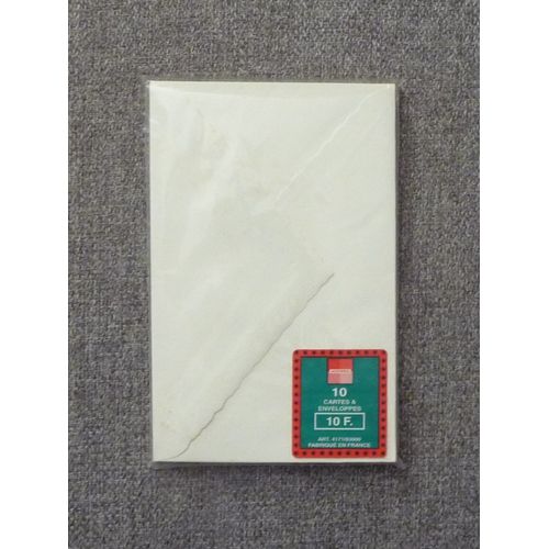 10 Enveloppes Vert Pastel 14*9cm - Monoprix