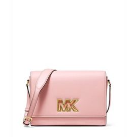 Sac besace Michael Kors, en cuir, rose