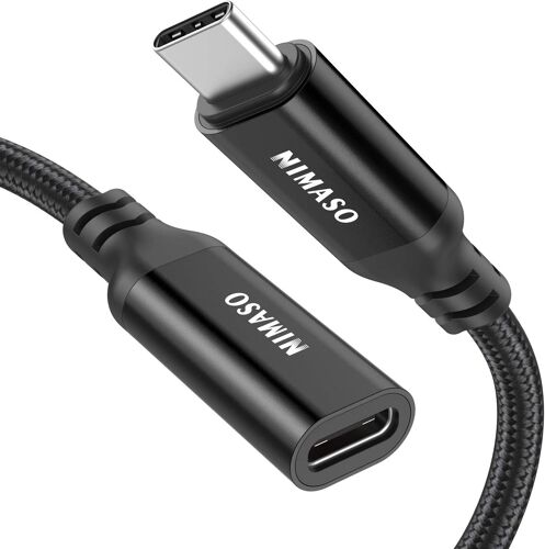 NIMASO Câble d'extension USB C 1M,Rallonge Mâle vers Femelle Extension USB 3.1 Gen 2?10Gbps)